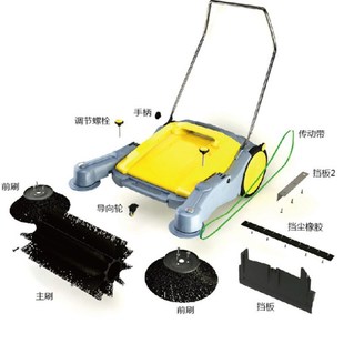 大全 9工业扫地机器人原装 亚欧洁美手推式 扫地扫车JM92
