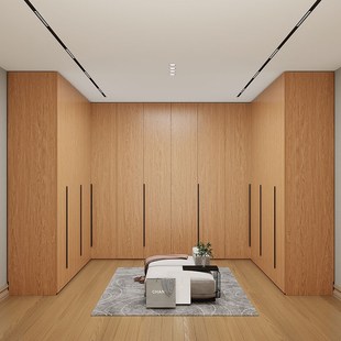 全实木橡木型转角卧小户型9度衣橱边柜墙角柜衣帽间