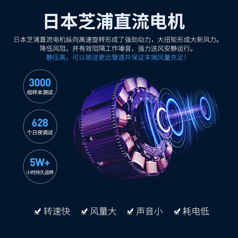 风无尘新风系统家用单向抽风机M商用排气扇网吧地下室通风机