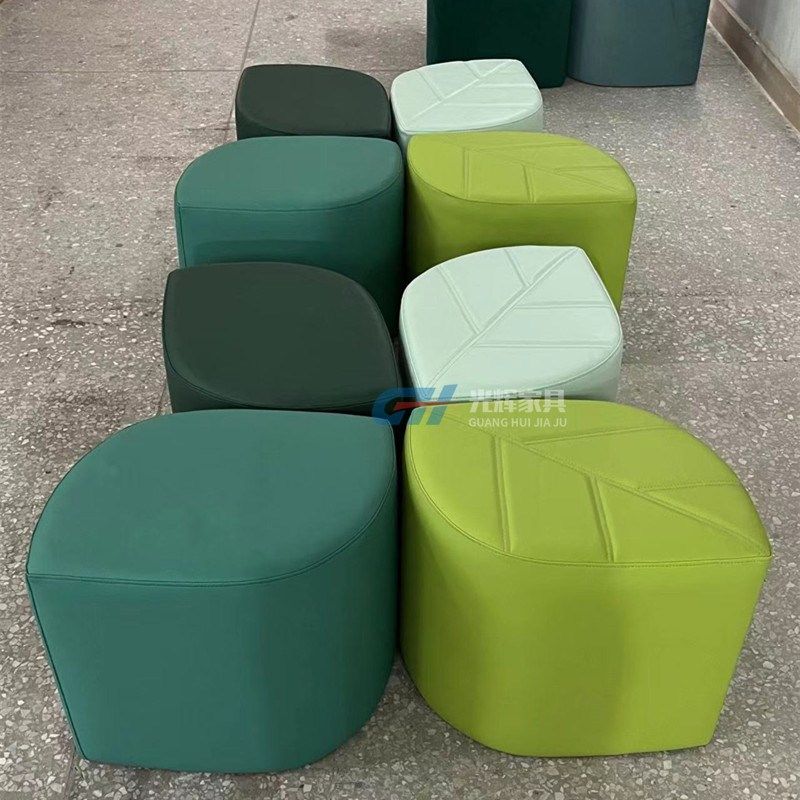 现代瓣树叶沙发凳时尚儿童娱乐场所叶子形状造型矮凳创意脚踏凳,住宅家具,沙发,淘宝优惠券,粉丝福利购,淘宝优惠卷