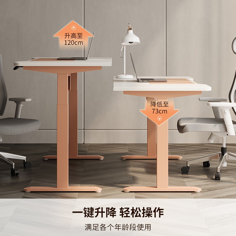 嘉志电动升降桌电脑桌学习桌书桌家用办公桌电竞桌子可升降工作台