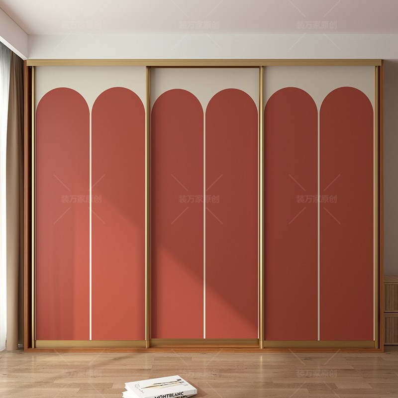 法式拱门装饰衣柜门贴纸家具翻新遮丑民宿改造贴画自粘加厚壁纸