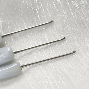 金岚钩针树脂蓝色月华绿色似玉配标准针头手工编织工具浅茉手工