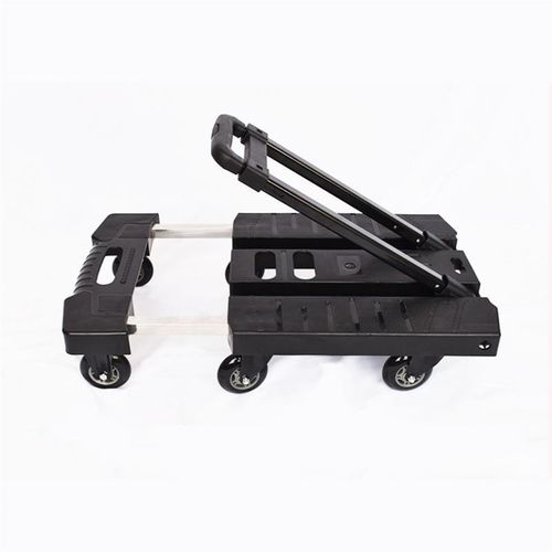 手拉车便携拉杆车折叠小拖车平板手推车拉货搬运车购物家用免安装