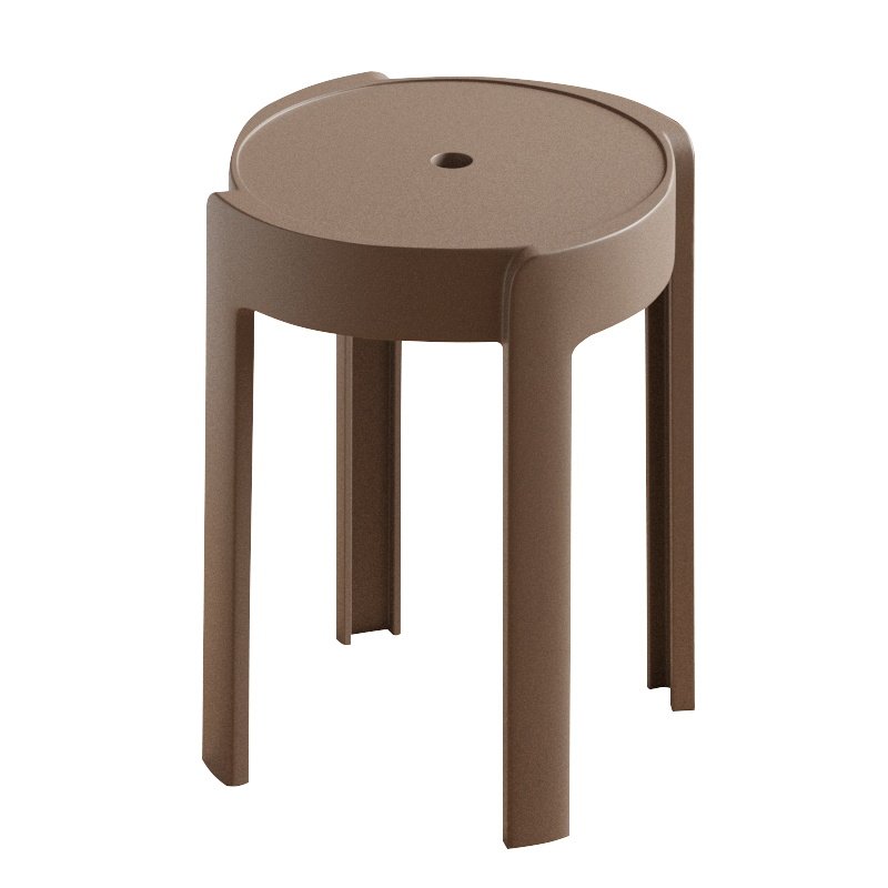 时尚简约塑料凳子加厚家用特厚y可叠放摞叠久坐舒服椅子高圆凳板