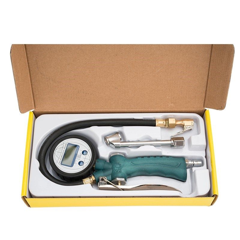 胎压表气压表高精度带充气头汽车轮胎F测压监测器数显加气表打气