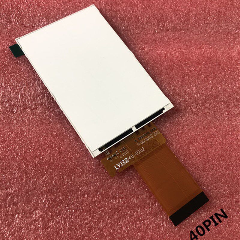 3.2寸TFT显示屏可装86盒320*480MCU8/16位单片机U驱动40pin插接
