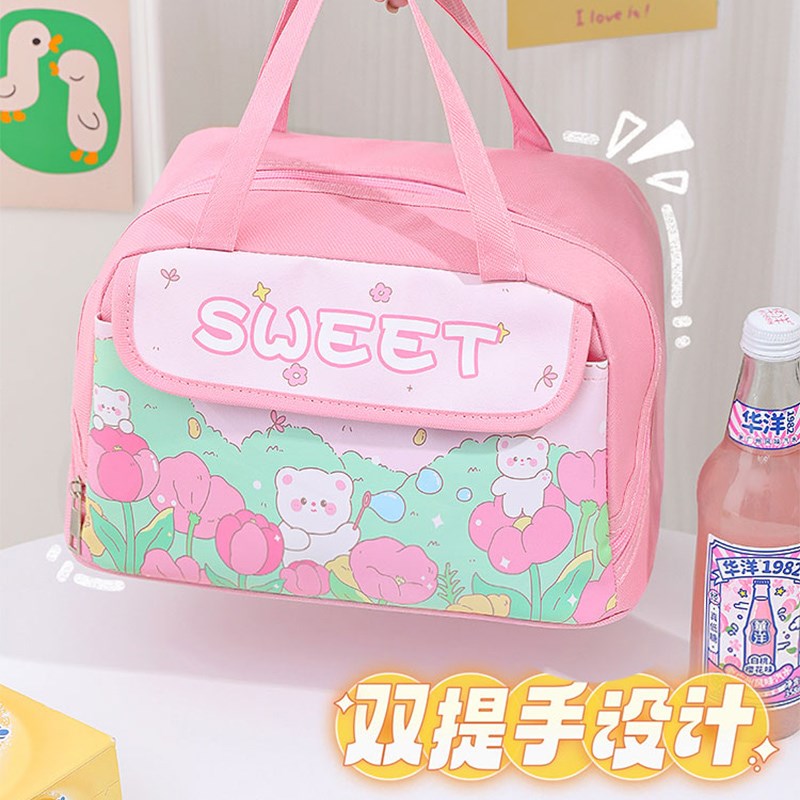 饭盒袋手提便当包学生上班族带饭装D饭午餐包加厚铝箔保温袋野餐