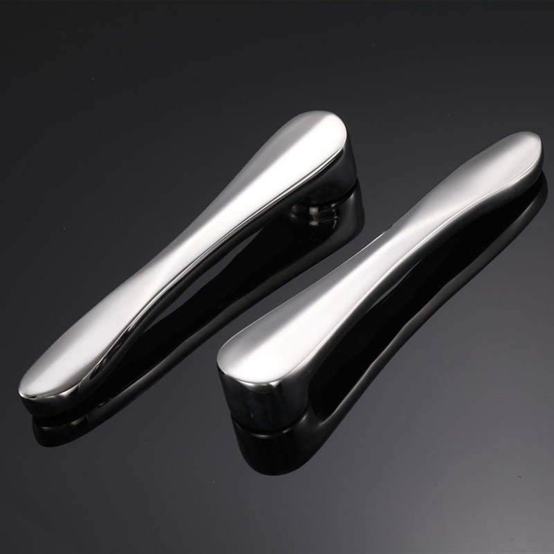 防盗门把手不锈钢加厚金属手柄替换E内六角门把大门 拉手门锁配件