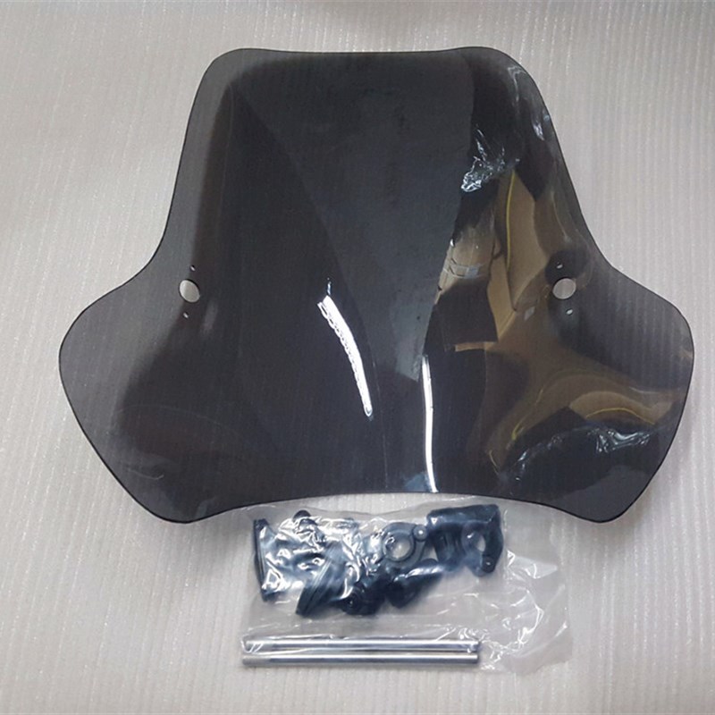摩托车前挡风d板玻璃GZ150GN250圆灯天剑王街车PC挡风玻璃风挡玻