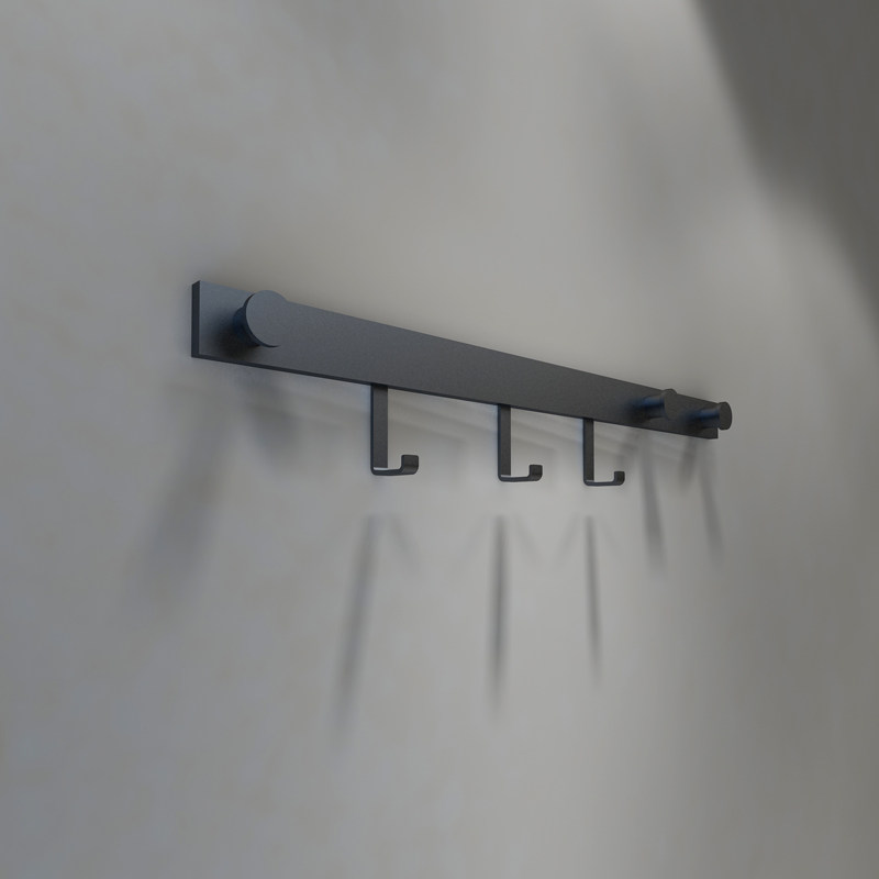 高档黑色铁艺多k功能试衣间挂钩亚克力温馨提示牌试衣间门牌