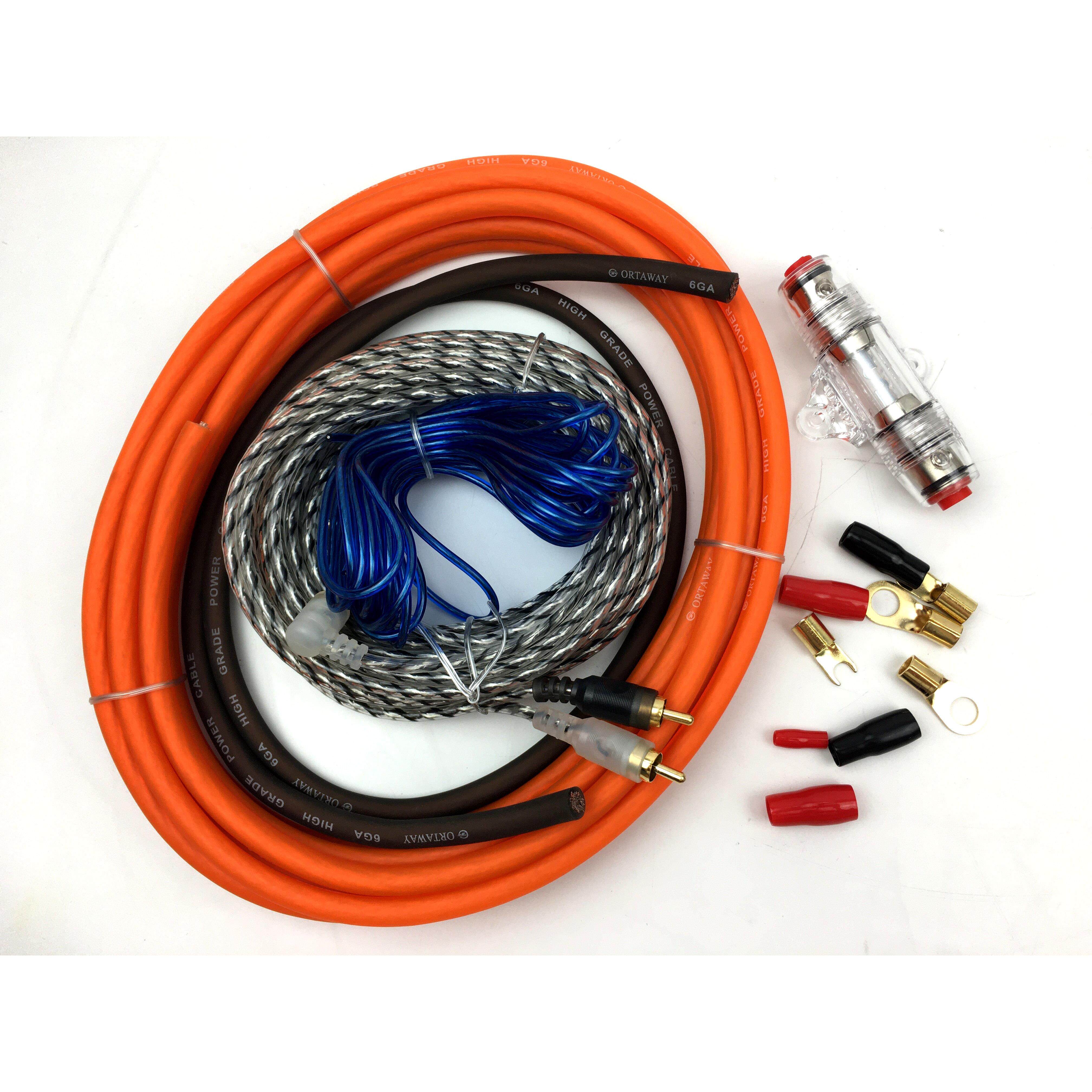 欧威6Ga汽车铜套汽车音频低音炮功率放大器6号套线