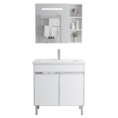 现代浴室柜一体台盆阳台落地式洗手盆洗脸洗漱台