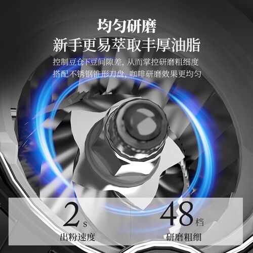 磨豆电动磨粉咖啡豆迷你咖啡豆研