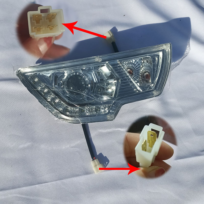 电动三轮车前大灯新款全棚三轮车大灯转向灯幸福星LED大灯转向灯