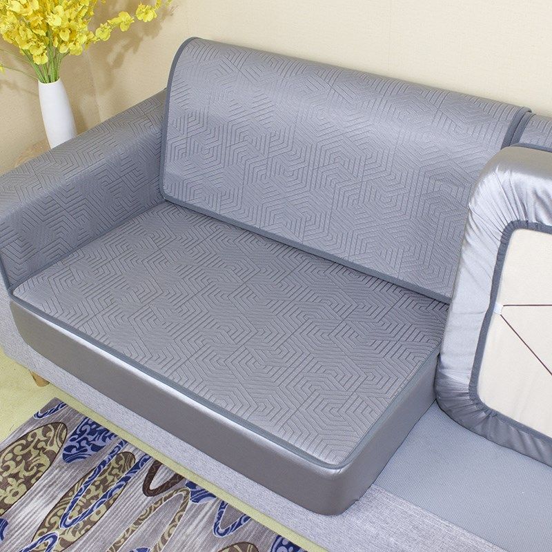 夏季沙发垫罩笠夏天夏款凉席洗冰丝贵妃位加厚防滑