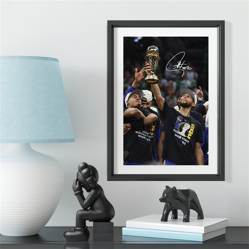 勇士斯蒂芬库里抢七纪录实木装饰相框照片墙桌摆挂框摆件酒吧壁画