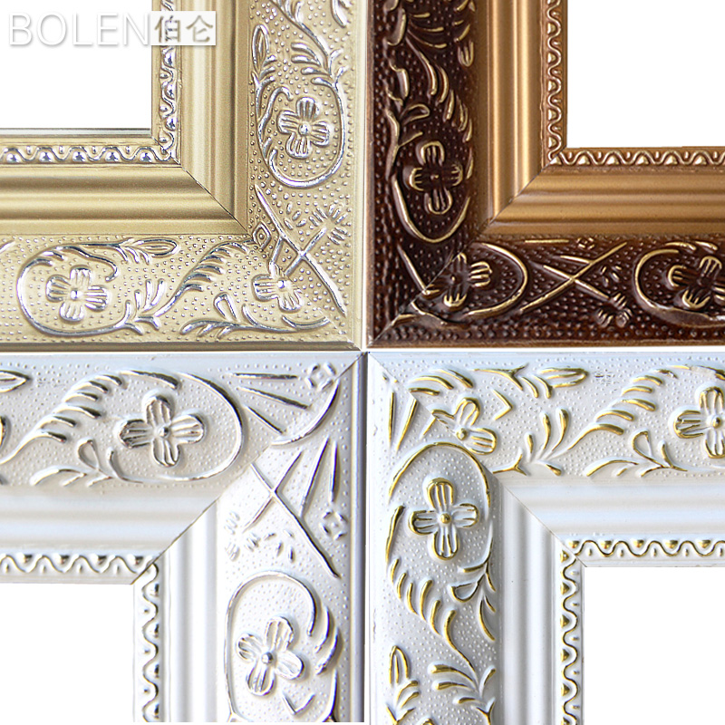 BOLEN穿衣镜 落地镜子实木带支架欧式镜子全身镜 百搭试衣镜壁挂