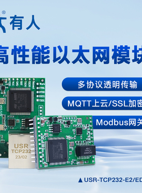 有人三串口转乙太网模块l转网路接口MQ工业级Modu网关EED