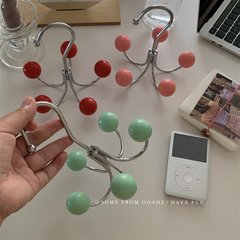 五颜六色~in家用旋转挂钩 铁艺免打孔无痕晾衣杆衣帽架,收纳整理,金属衣架,淘宝优惠券,粉丝福利购,淘宝优惠卷