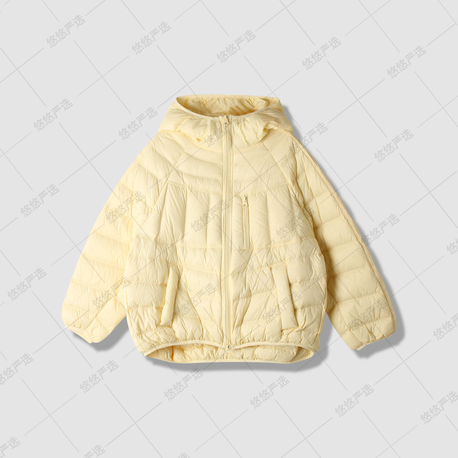 【三本针 防跑绒工艺】2025新款连帽简约时尚排骨款羽绒服XY-S011