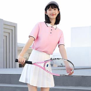 翻领短袖 百褶裙两件套装 夏季 学院风polo衫 女运动会开幕式 团体服装