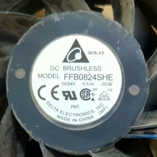 0.51A 24V 8CM大风量滚珠变频器风扇 台达8038 全新FFB0824SHE