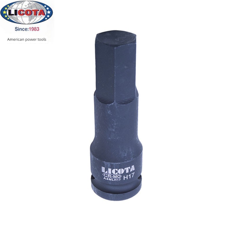 美国力可达LICOTA进口大飞1/2"风气动内六角长旋具套筒A4MLH