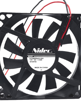 静音Nidec 液压 DJT80RBAS5-S02 8015 12V 0.04A冰箱内置散热风扇