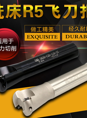 铣床R5刀把圆刀把1003白色加硬铣刀杆EMRC20-5R30-110-2T 铣刀杆
