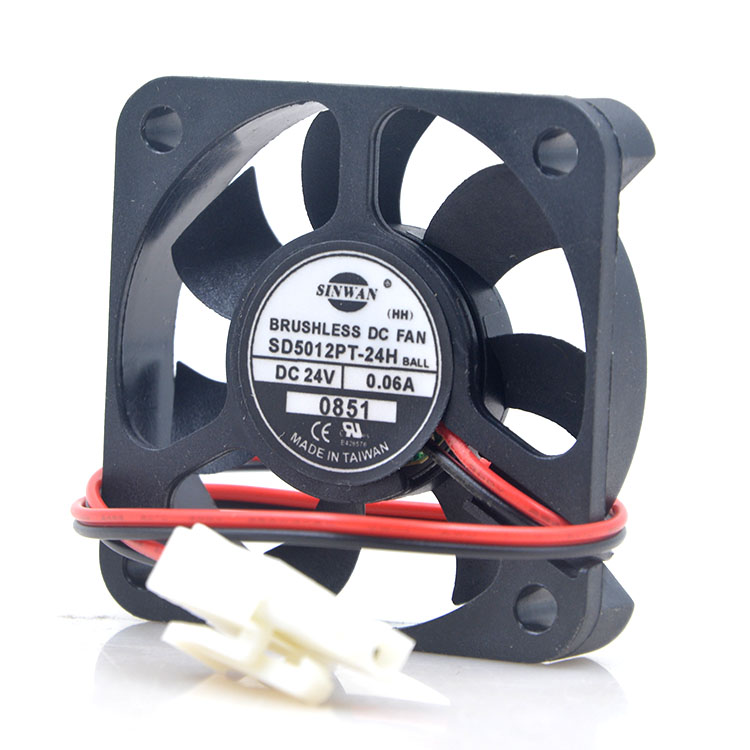 台湾SINWAN SD5012PT-24H 5010 24V0.06A5CM丹斯变频器散热风扇