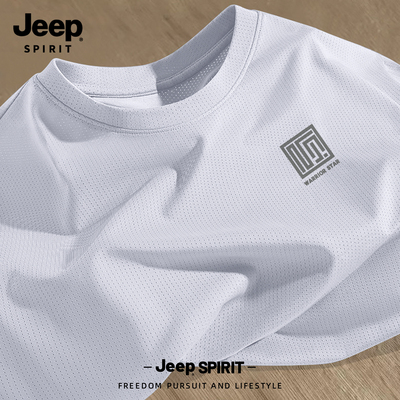 Jeep吉普冰丝短袖t恤男款2026夏