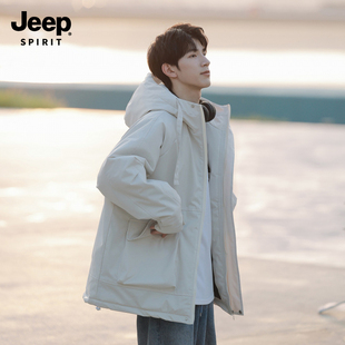 Jeep吉普美式工装棉服夹克男2026新款秋冬加厚宽松休闲衣服外套男