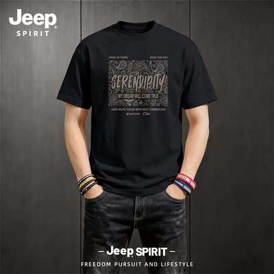 Jeep吉普衣服短袖t恤男款夏上衣