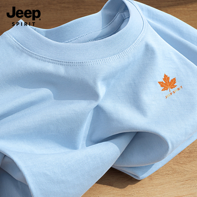 Jeep吉普重磅短袖T恤男款2026夏