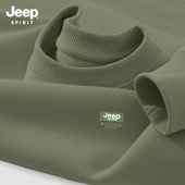 Jeep吉普加绒卫衣圆领男款 外套男 上衣加厚保暖长袖 2025新款 秋冬季