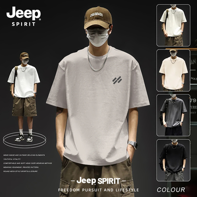 Jeep吉普纯棉休闲潮流T恤男2026