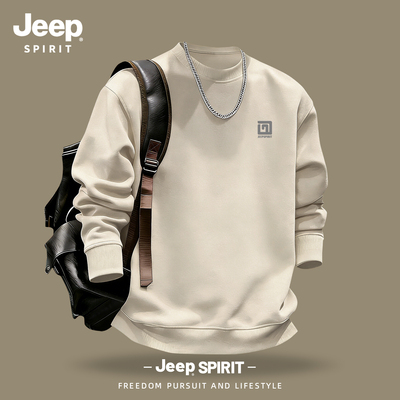 Jeep吉普重磅圆领卫衣男2026新款