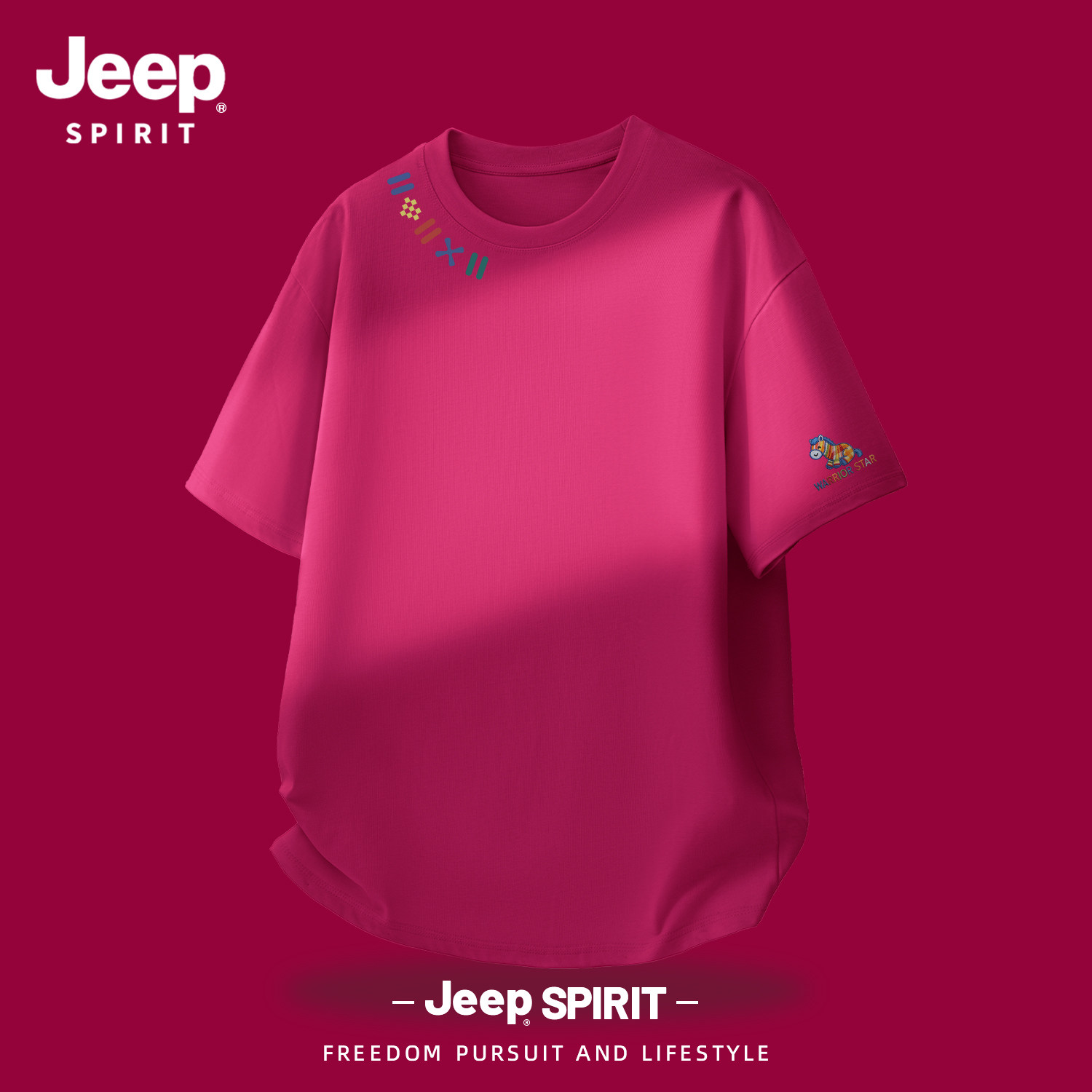 Jeep吉普男士短袖t恤夏美式休闲