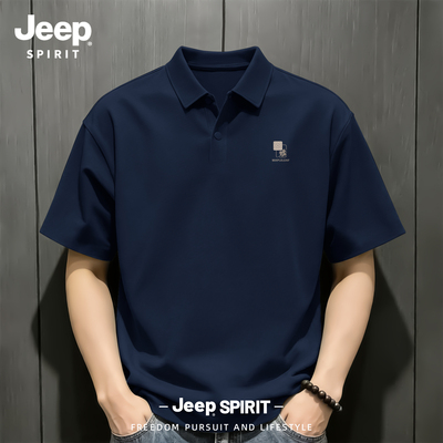 Jeep吉普冰丝速干polo衫男款商务