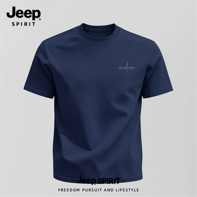 Jeep吉普美式高街男短袖t恤衣服