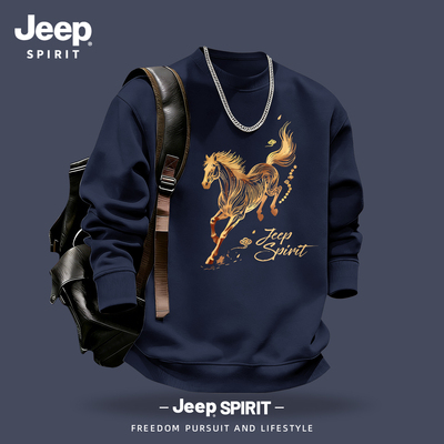 Jeep吉普新年圆领卫衣男2026春季