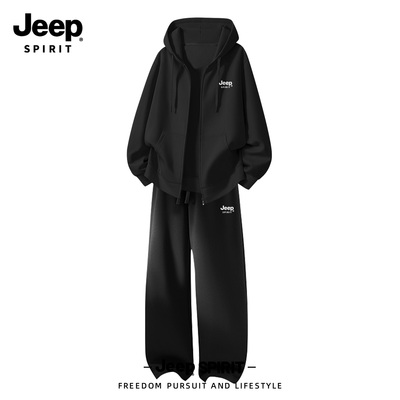Jeep吉普休闲运动套装男款2026秋
