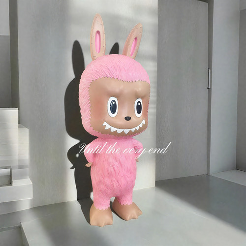 卡通拉布布摆件大号公仔泡泡玛特客厅电视柜装饰落地存钱罐不可取