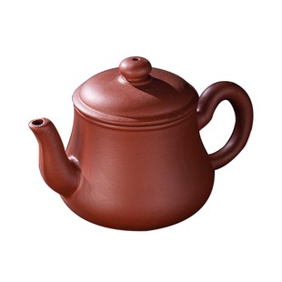 单壶手工家用茶壶 潮州朱泥紫砂壶 茶具功夫P大容量过滤小号梨形