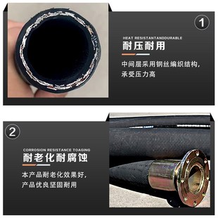 钢编管高压耐磨喷砂管喷浆管钢丝编织胶管蓝N色喷砂橡胶管橡胶软