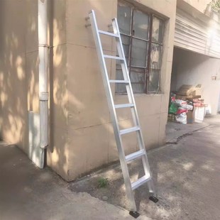 铝合金家用工程单面直梯扶手梯阁楼梯门架梯风电爬V梯平台扶手单