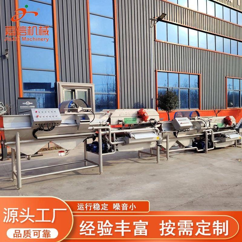 全自动香菇气泡清洗机中药材清洗机全自动喷淋式蔬菜清洗风干机