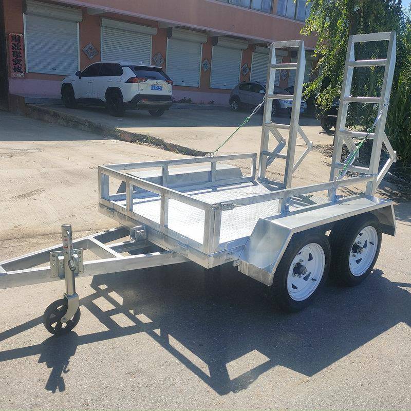 农用小型四轮搬运工具车自降牵引式拖斗车工程机械平板拖车