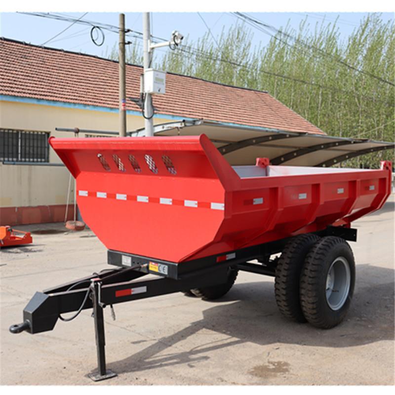 牌10吨矿石拖车自卸拖车拖拉机拖斗矿山运输挂车